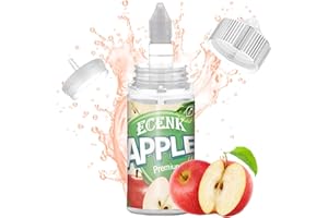 ECENK VAPE Ecenk Lebensmittelaroma - 30ml - Intensives Aroma - Food Flavour Drops - Hochdosiertes Lebensmittel Aroma, für Backen, Lebensmitteln, Vernebler, Nebelmaschinen, 100ml-DIY-Flasche (Apfel)
