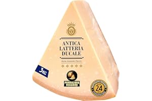 Parmigiano Reggiano Dop 24 mesi da Allevamento e Agricoltura Sostenibili - Premiata Produzione Artigianale dal 1949 - Formaggio Naturalmente Privo di Lattosio ANTICA LATTERIA DUCALE (3kg - 1pz)