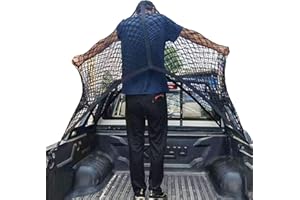 NICTSEPO Highly Elastic Cargo Net, Simple Truck Bed Cargo Mesh Organizer, Suitable for Daily Light Loads of Trucks, 4'x4' Stretches to 7'x7'