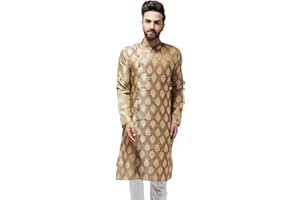 Sojanya (Since 1958, Men's Jacquard Silk Only Long Kurta
