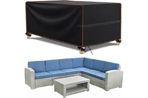 MUPAS Pokrowiec na mebel ogrodowe, odporny na warunki zimowe, wodoszczelny, tkanina Oxford 420D, torba do przenoszenia