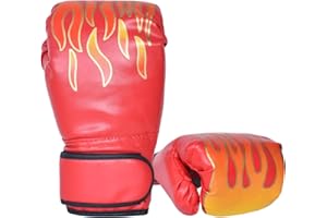 LUNAANDA Guantoni da Boxe per Bambini, Guanti da Sparring Junior, Guantoni Kick Boxing Bambino, Guanti Sacco Boxe, per Kickboxing, Muay Thai, Combattimento in Gabbia, Sacchi Pugilato, 6-11 Anni