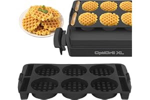 LIFEJXWEN Inserto per waffle compatibile con Tefal OptiGrill XL, Elite XL, Plus + XL, Elite Plus XL, inserto in silicone, piastra per waffle belgian