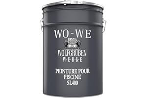 WO-WE Peinture pour piscine et bassin SL400 Imperméable et étanche RAL 5012 simil. à Bleu clair - 5L
