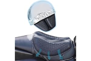 PhyiFlbey Foldable Motorcycle Gel Seat Cushion,Motorcycle Gel Seat Pad 3D Honeycomb Structure Waterproof Function Universal Shock Absorption Breathable Seat Pad for Long Rides
