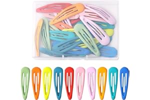 SUSANNY 30 Pezzi Mollette Capelli Donna, Accessori per Capelli Mollette per Capelli con Scatola, Accessori Capelli Bambina Fermagli per Capelli Scatto per Ragazze, Donne, Capelli Fini, Spessi (Rainbow)