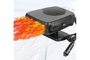 PLACHIDAY Car Heater,12V 150W Fast Heating Car Heater Car Fan with Handle,2024 New Upgrade Car Windshield Defogging and Defrosting,Car Defroster That Plugs into Cigarette Lighter