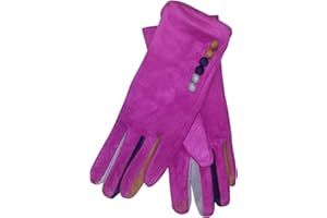 Vera Tucci 'Margot' Ladies' Gloves Suede Feel Touch Screen Multi Coloured Fingers G05
