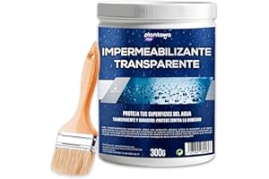Plantawa Impermeabilizante Transparente 300g | Revestimiento impermeable definitivo, Genera Película Protectora, Resistente al Agua y Humedad, Revestimiento Impermeable para Interiores y Exteriores