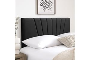 HB-1 Headboards for Beds – Sunrise 24'' Divan Bed Headboard – Headboards for Divan Beds, Bedroom & Hotel Furniture, Elegant Soft Plush Fabric Head Board