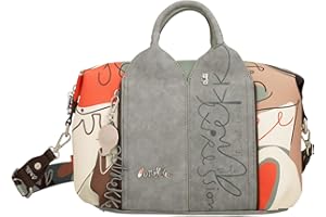 Anekke Bolso Bowling Grande Alma - Diseño Espacioso y Funcional | Bolsillos Múltiples y Bandolera Ajustable | Medidas: 31x21x15 cm - Bolsos Modernos