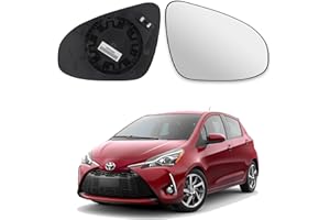 Polcar Vetro Specchietto Retrovisore per Toyota Yaris dal 2011 al 2020, Sinistro, Destro, Termico, Riscaldabile (DESTRO)