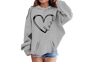 SoLu DAY8 Kids Girls Sweatshirt Hoodie Age 3-10 Years Trendy Girls School Blouse Pullover Hoody Long Sleeve Winter Oversized Cartoon Cute Casual Sports Sweater