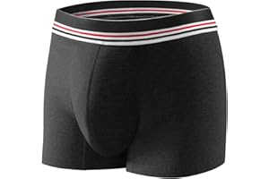 HANSILK Męskie bokserki na inkontynencję, zmywalne spodnie na inkontynencję, wodoodporna bielizna, bawełniane majtki na mocz z chłonnymi wkładkami, figi wielokrotnego użytku