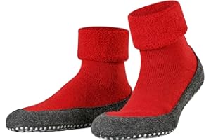 FALKE Herren Cosyshoe Stoppersocken rutschhemmende Noppen auf der Filzsohle komfortabel warm mit Plüsch strapazierfähig atmungsaktive klimaregulierende geruchshemmende Wolle 1 Paar
