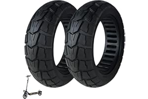 BITUME | Pneu Plein Semi Offroad pour Trottinette Électrique Urbanglide Ecross Pro, Ecross Max | Pneu Increvable 10x2.75-6.5 Pouces pour Trottinette Électrique Roue Avant et Arrière (2)