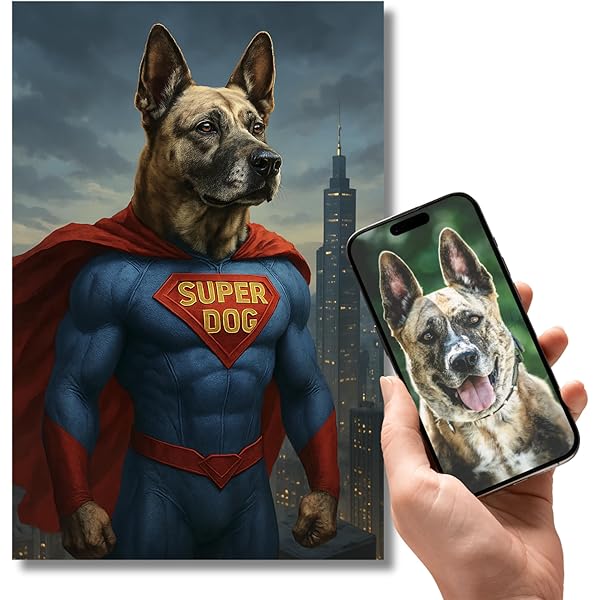 Poster Animal Personnalisé - Portrait Humoristique De Votre Animal