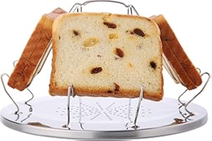 SEIYOGDS 4 Tranches Plateau Toast Rack, Grille-Pain de Camping Avec Support Pliable, Portable Pour Le Pique-Nique de la Cuisinière à Gaz en Plein Air en Famille