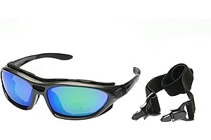 Alpland Okulary sportowe okulary przeciwsłoneczne, okulary rowerowe, okulary górskie, okulary kite polaryzacyjne (MTL -szkło polaryzacyjne ocean blue Cat.3)