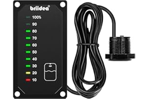briidea RV Water Tank Level Monitor with LED Indicator, Allow You to Replenish The Water Tank in Time, Powered by 7-32V DC, Ideal for RV Motorhome Caravan