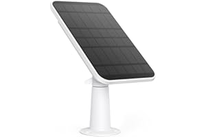 eufy Security eufyCam Solar Panel, effizientes 2.6W Solarpanel für eufyCam, IP65 Wasserschutzklasse, Weiß