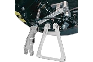 JFG RACING Motorcycle Rear Progression Triangle Aluminum Suspension Linkage+Rear Linkage Kit for Sur Ron Light Bee S/X Segway X160/X260-Silver
