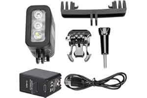 EJOYOUS Lumière sous-marine étanche, rechargeable lampe de plongée LED lampe vidéo pour appareil photo