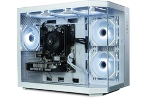 ionz Gaming PC - AMD Ryzen 5 5500, Nvidia RTX 3050, 16GB RAM | 1TB NVMe SSD, Windows 11, 500W 80+ PSU, WiFi, (Apex, White)