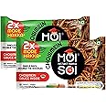 MOI SOI Instant Hakka Noodles (Pack of 2 | 165g Each | Tastemaker Inside | 2X Spicy | Desi Street Style Chowmein Noodles in 5 Mins only)