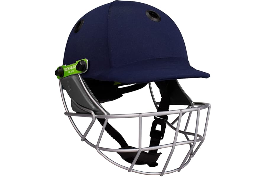 KOOKABURRA Unisex (56-58 Cm) KOOKABURRA PRO 600F CRICKET HELMET MEDIUM 56 58 CM, navy, M UK