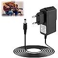 Dupoem 9V 1A Alimentation Pédale Guitare, Centre Négatif Manchon Positif, Adaptateur DC 9V pour Pédales d'Effets Looper Stompbox, Chargeur Mural Compatible avec Casio Joy Keyboard Zoom MS 70CDR