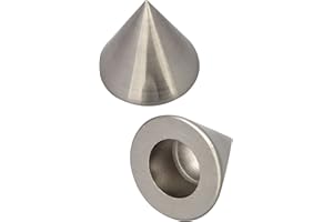 Victoria M. Gardinenstange Endstücke Endkappen Vorhangstange, Ø 16mm, Silber, 2er-Set, Endstück Spitze