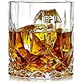 ELIDOMC 11Oz Old Fashioned Glasses With Luxury Giftbox, Unique Lead Free Cocktail Glass, Crystal Clear Whiskey Glasses for Men (Set of 4)
