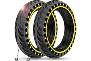 BANGTING 2PCS 8,5 Pollici Ruota Monopattino Elettrico, 8 1/2 x 2 Ruote Monopattino Gomme Piene, 50/75-6.1 Pneumatico di Ricambio per Xiaomi Pro 2 / M365 / M365 Pro / 1S / 3/3 Lite/Essential