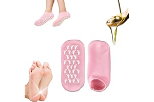 Fonyiunce Chaussettes En Gel Hydratant, Respirant Hydratante Chaussettes, Réutilisable Chaussettes en Gel, Contre les Pieds Secs et Craquelés, Pour Soin Des Pieds Secs Et Abimés