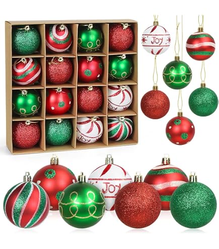 PALLE DI NATALE SET 70 PEZZI ROSSO DIVERSE MISURE DECORAZIONI ALBERO NATALE CASA | Leroy Merlin