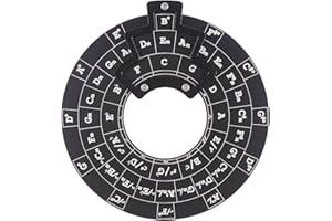 WULI77 Aluminium Melodien Werkzeuge Akkordrad Quintenzirkel Rund Legierung Melodien Akkord Werkzeug Musikpädagogische Werkzeuge Zubehör Für Tasteninstrumente