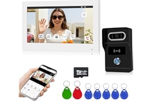 OBO HANDS Videoportero 2 Hilos 7", Timbre WiFi Tuya, Vídeo y Audio, Desbloqueo por Tarjeta RFID, Visión Nocturna, Fácil Instalación