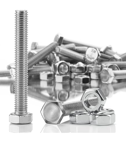 Viti A Testa Esagonale M3 X 50mm - 4 Pz, Acciaio Inox A2, Filettatura Completa