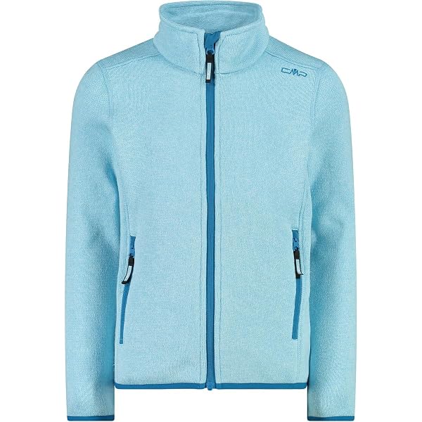 Giacca In Pile HighLoft Per Bambino CMP – Blu, Con Cappuccio, Zip Frontale, 3 Tasche, Calda E Traspirante