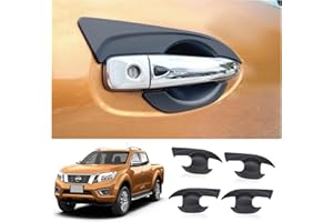 ‎JHCHAN JHCHAN Autotürgriff Einsatz für Nissan Navara 2015-2024, NP300 D23 4-türiger Pickup Autotürgriff Einsatz Schüsselabdeckung Griff Cup Guard