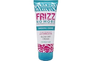 Creightons Frizz No More Smooth & Shine Blow Dry Cream (100ml) - Conditioning Formula which Reduces Frizz Leaving Hair Silky Soft & Smooth & Adds Glossy Shine. Colour Kind Formula, Clear White