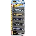 Hot Wheels Batman™ Toy Car 5-Pack, Set of 5 1:64 Scale Die-Cast Batman™-Themed Vehicles Including The Batmobile™​