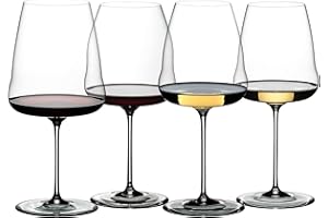 Riedel Winewings - Juego de degustación de copas de vino (4 unidades), transparentes