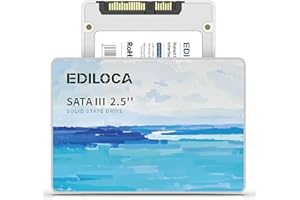 Ediloca 1TB SSD Interno 2.5" SATA III 6Gb/s, 3D NAND SATA Unità a Stato Solido Velocità fino a 560/510 MB/s, SA TA SSD Lettura/Scrittura Rapida per PC e Laptop, Solid State Drive(ES580E)