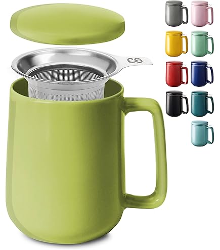 Tazza Da Tè In Vetro Borosilicato Viva Scandinavia 0,5L Con Infusore Acciaio E Coperchio Legno - Foto 10