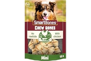 Smartbones 18 Mini Chicken Bones Rawhide Free Chew Dog Treats