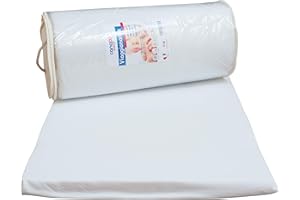 CANGOO CARE © Materassino Per Lettino Da Viaggio 60x120x5 cm, Morbido, Anallergico, Traspirante, Sfoderabile, In Tessuto Antiacaro, Borsa Da Trasporto Con Maniglia In Corda, Made In Italy