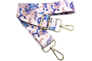 KERIOCUSI Tracolla per Borse Donna Colorato Cinghia Della Borsa Larga, Tracolla Regolabile con Gold Moschettone, Durevole per Crossbody Borsa, Borsetta, Chitarra DIY Spalla Accessori per Ragazze, 605