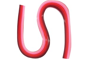 ‎PATIKIL PATIKIL 540 x 10 mm Quilling Papierstreifen Papier Quilling, 120 Stück Origami Fröbelstern Papierstreifen Streifen Set für Kunst, DIY, Handarbeit, Weihnachten, Farbverlauf Rot